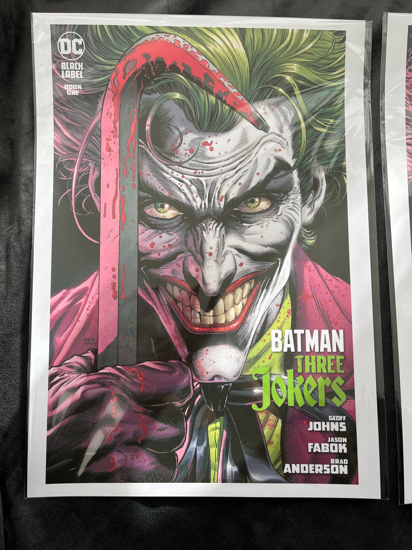 Set of 3 Joker Prints, Batman Three Jokers Edition Comic Cover Prints