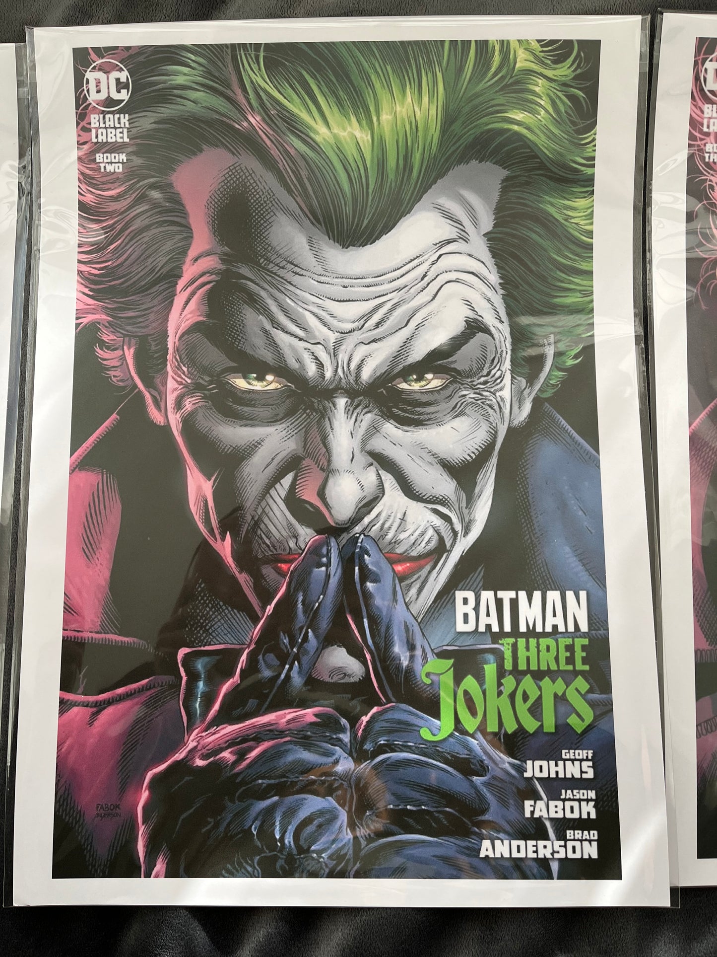 Set of 3 Joker Prints, Batman Three Jokers Edition Comic Cover Prints