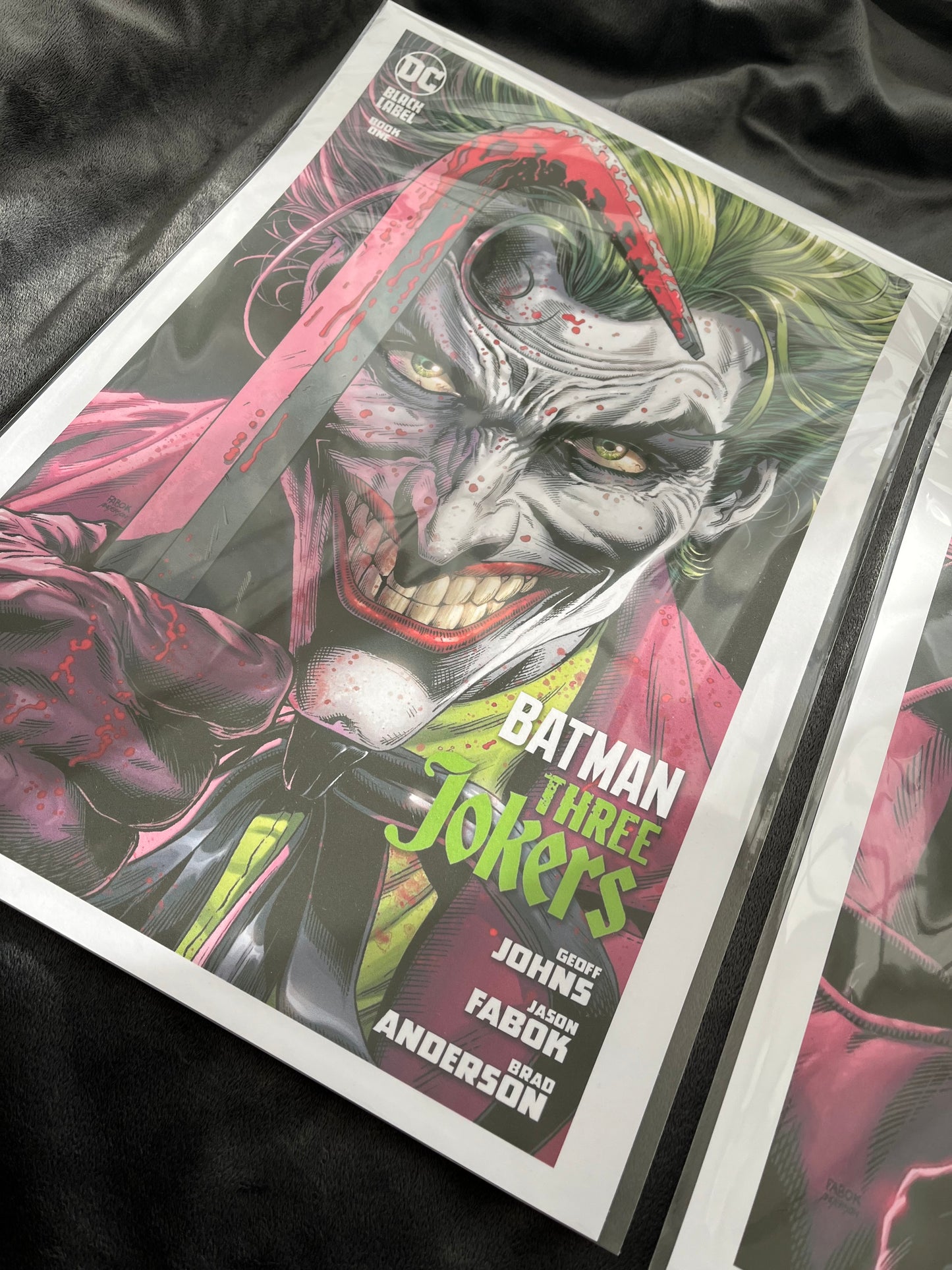 Set of 3 Joker Prints, Batman Three Jokers Edition Comic Cover Prints