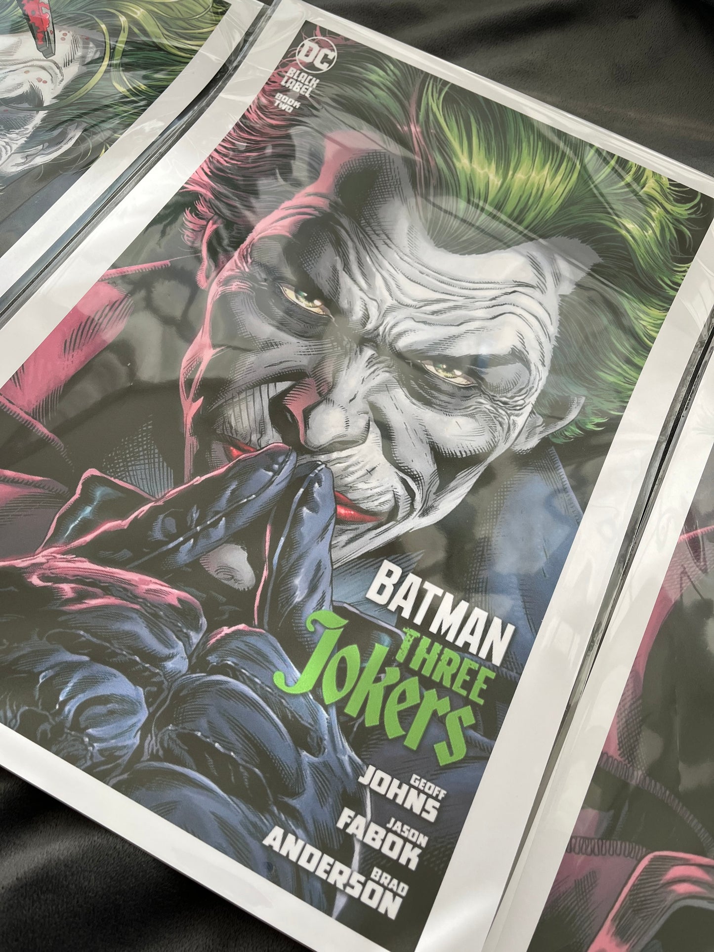 Set of 3 Joker Prints, Batman Three Jokers Edition Comic Cover Prints