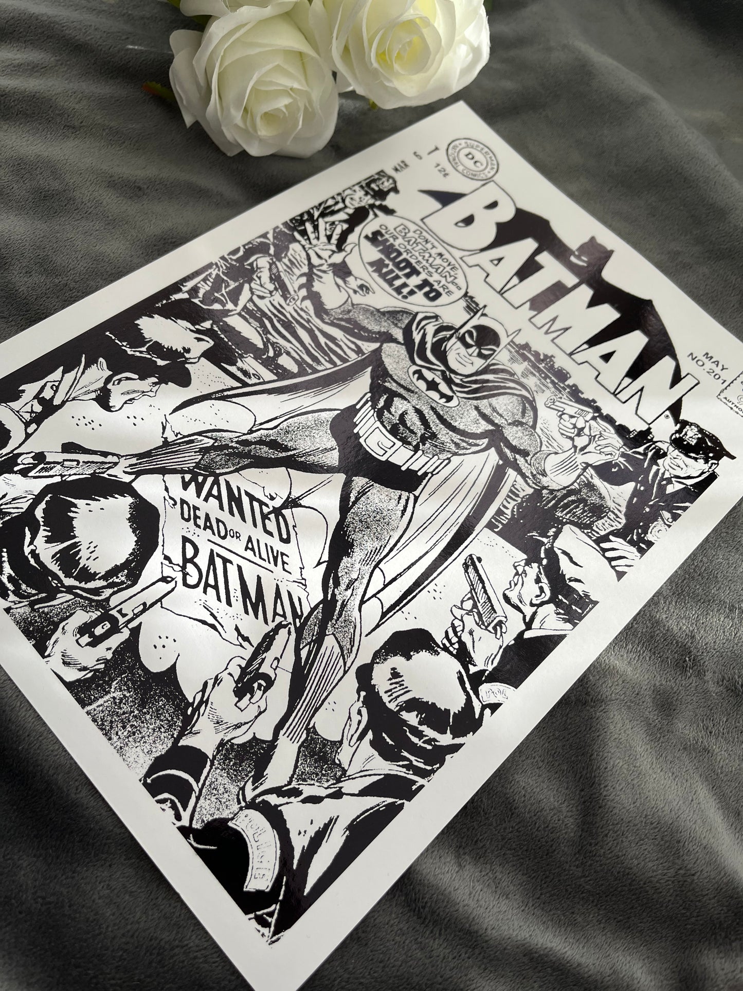 Batman Comic Cover Foil Print