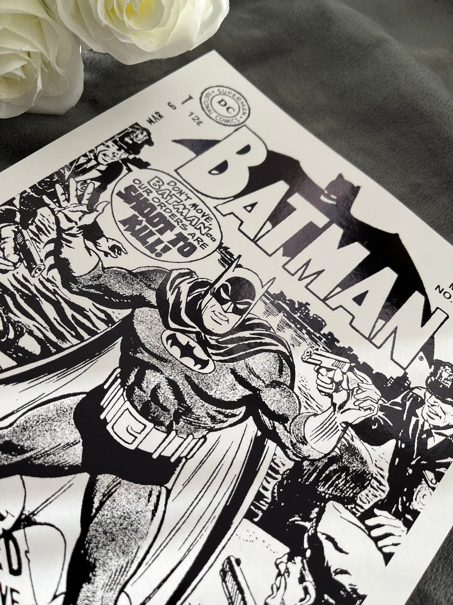 Batman Comic Cover Foil Print