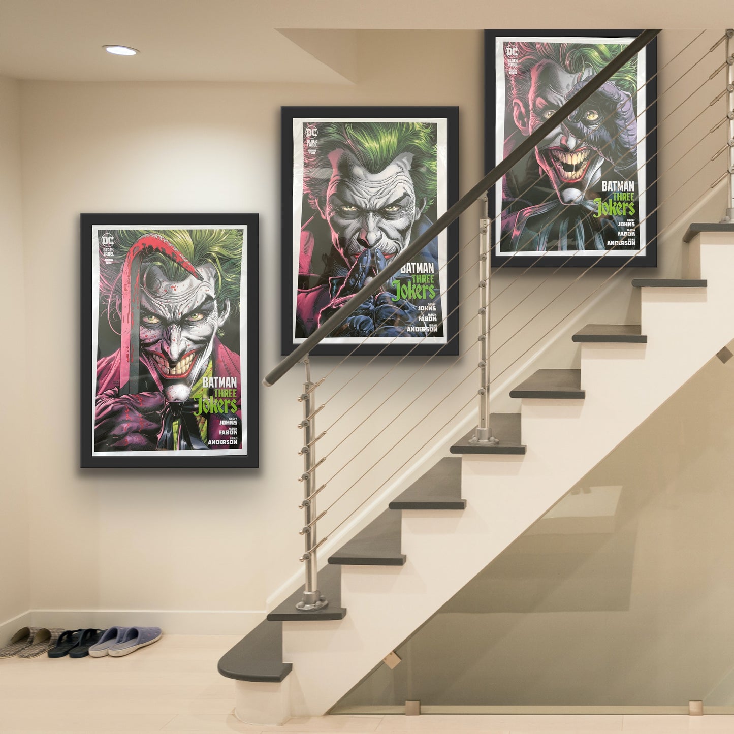 Set of 3 Joker Prints, Batman Three Jokers Edition Comic Cover Prints