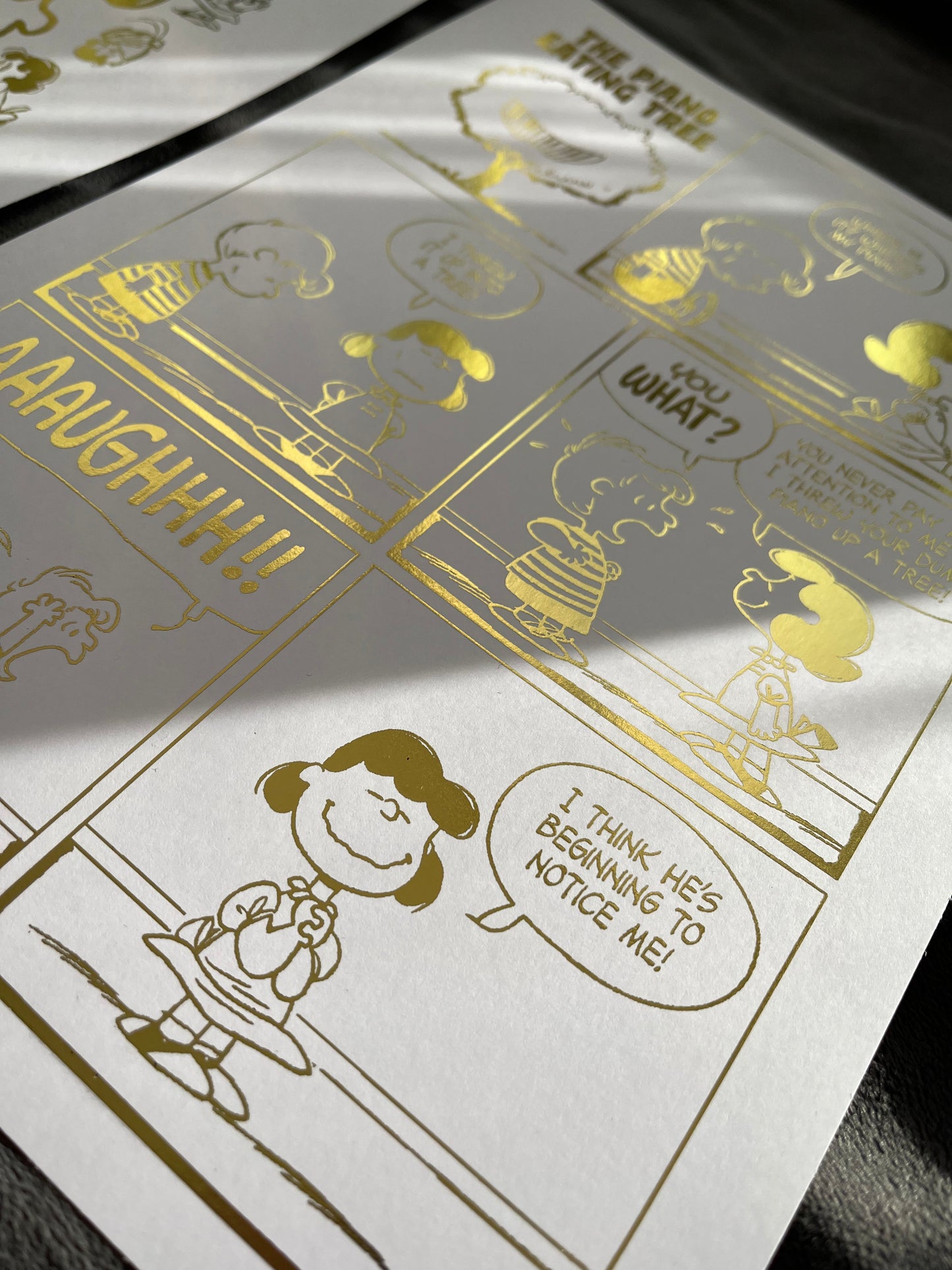 Peanuts Comic Cover & Comic Strip Foil Print, Lucy Van Pelt