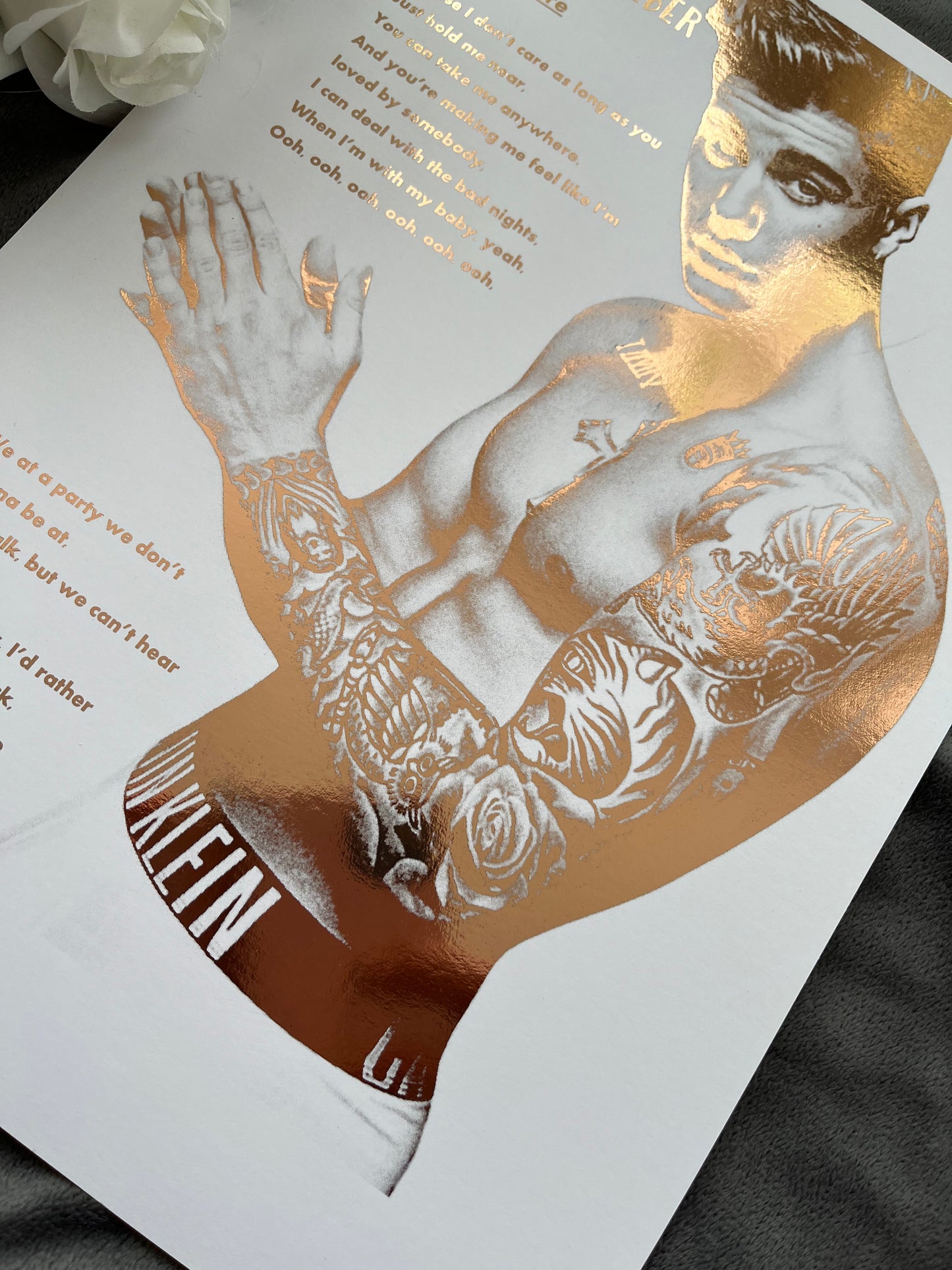 Justin Bieber Foil Print