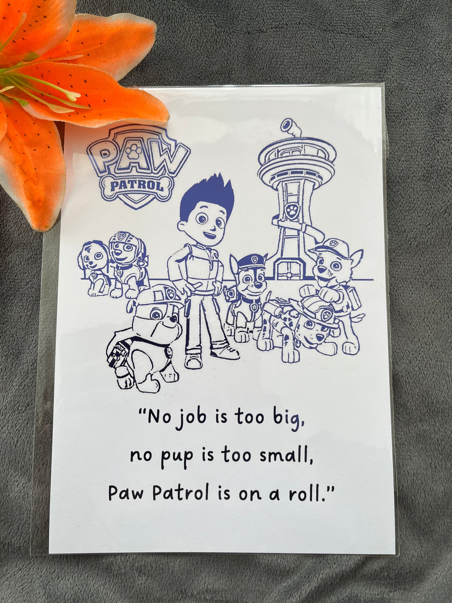 Paw Patrol Foil Print