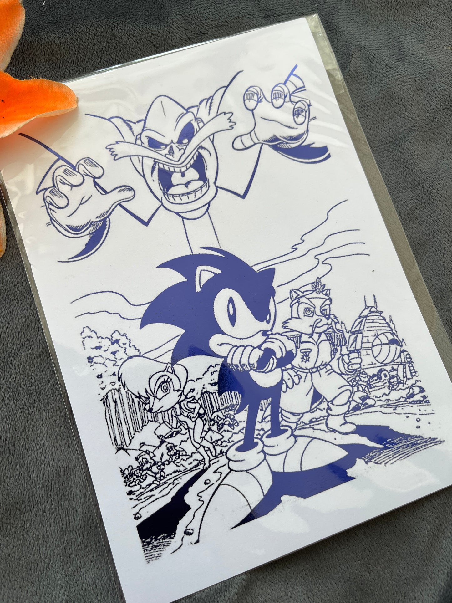 Sonic The Hedgehog Foil Print