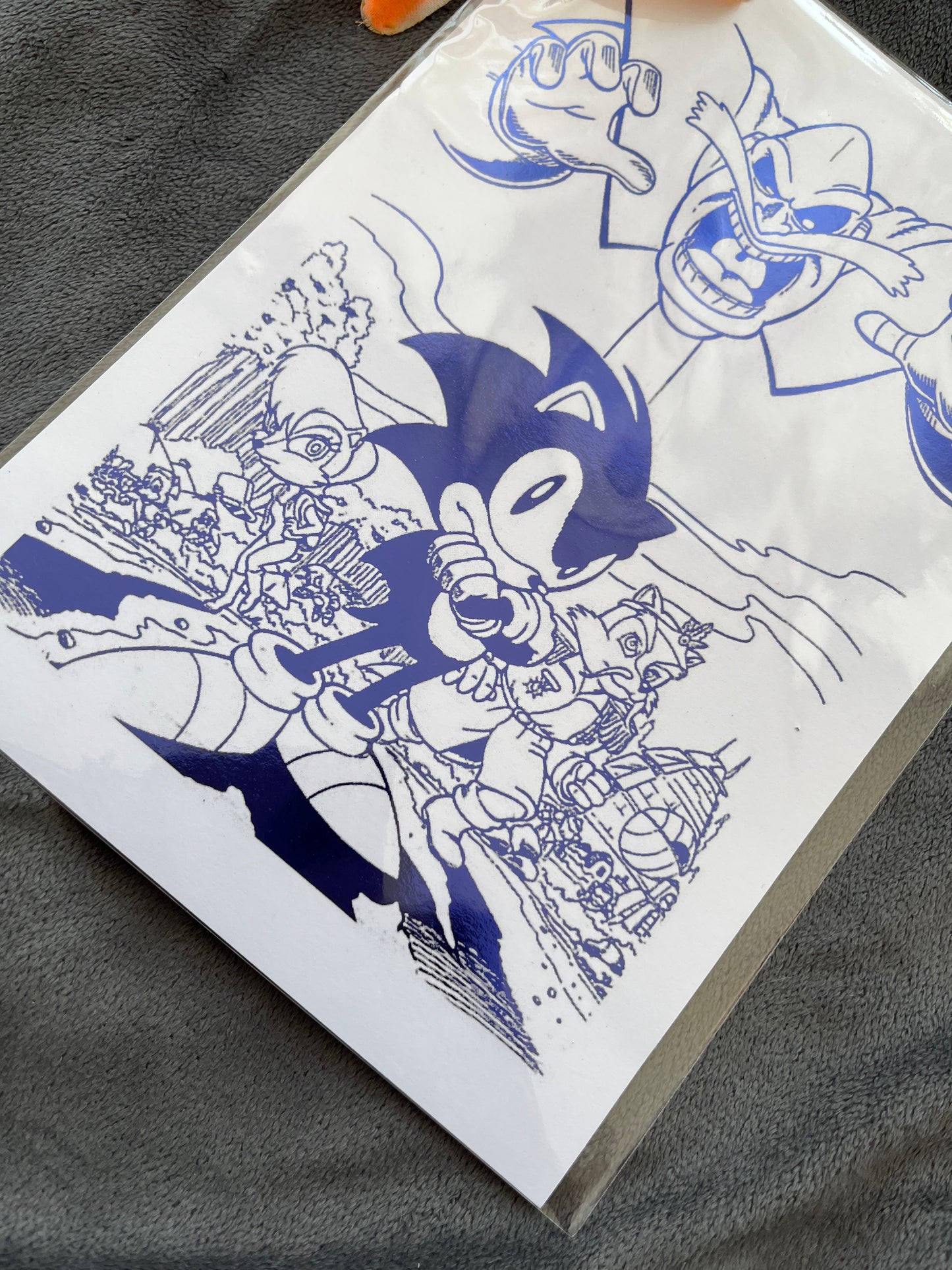 Sonic The Hedgehog Foil Print