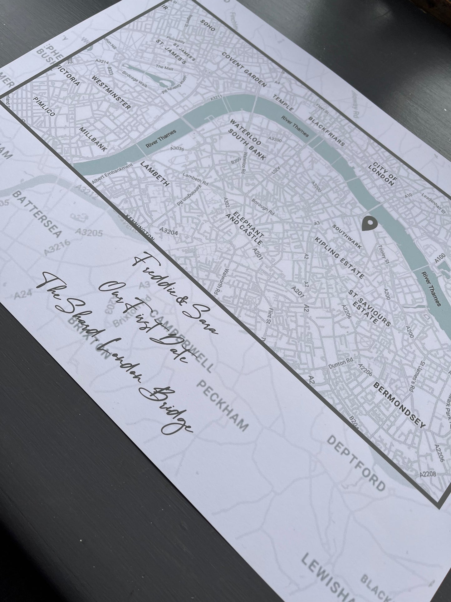 Our First Date Map, Greys