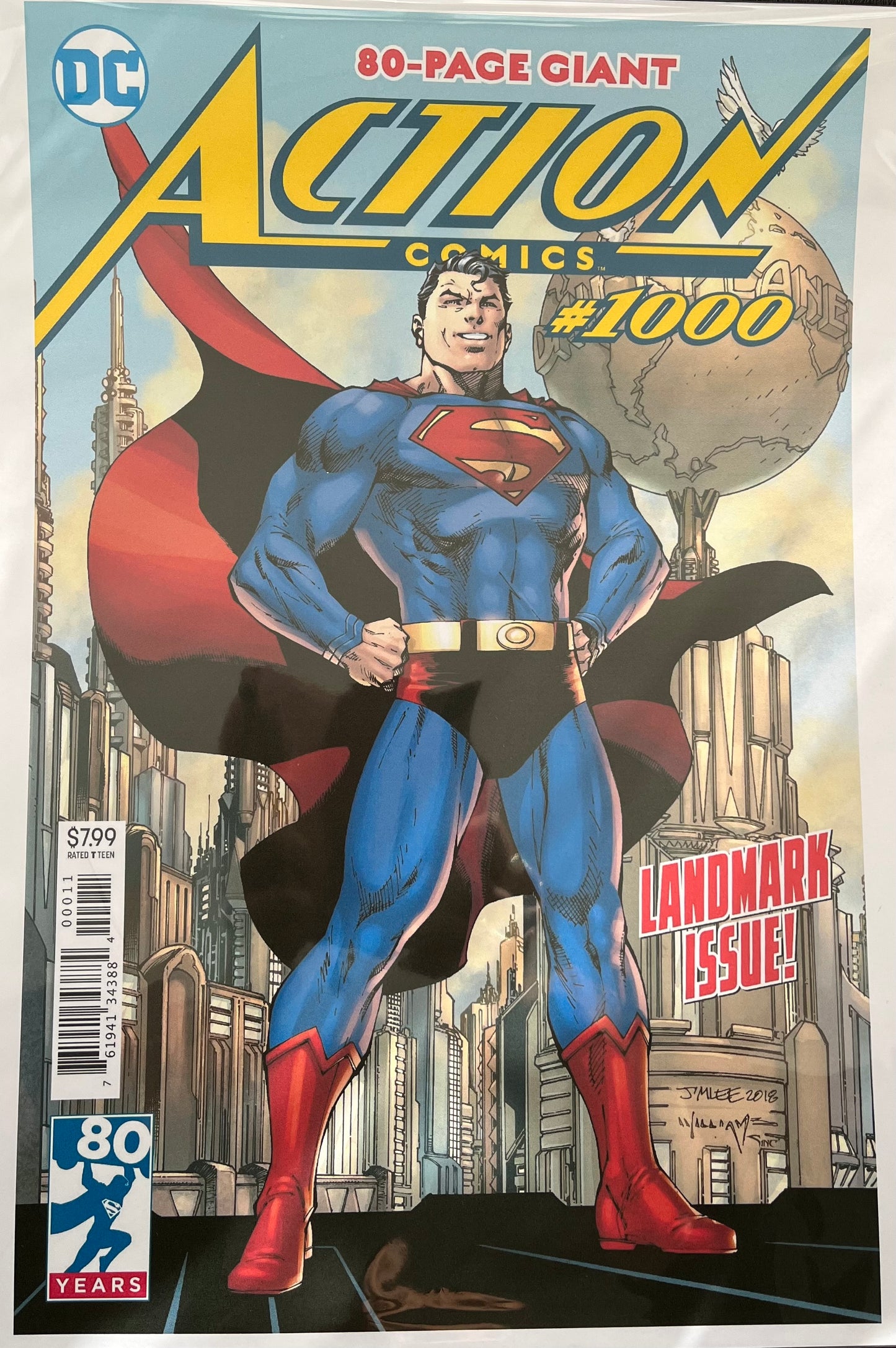 Superman Comic Cover No 1000 Print