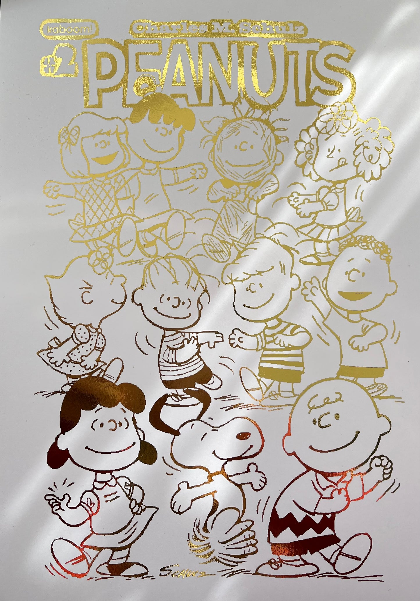 Peanuts Comic Cover & Comic Strip Foil Print