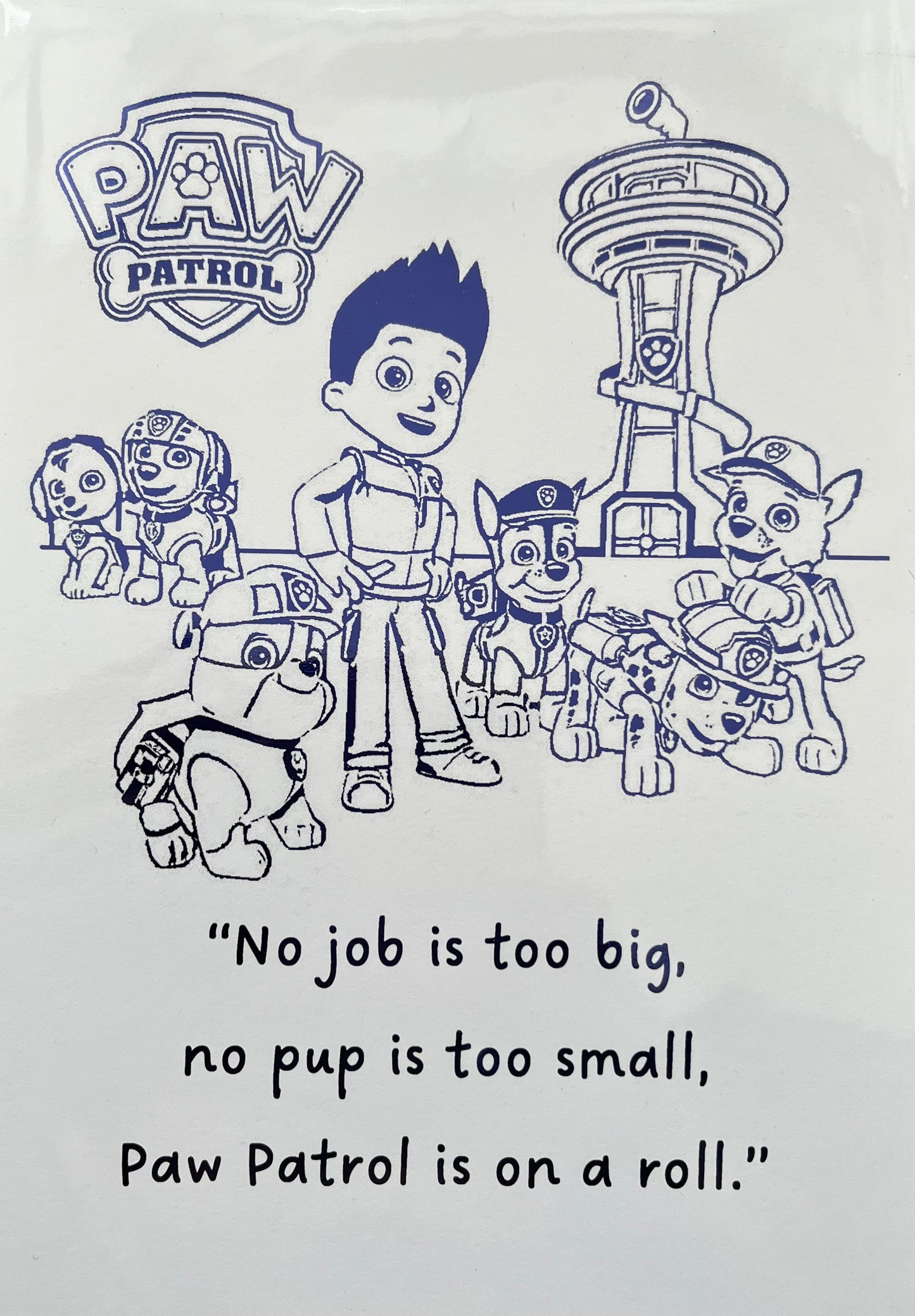 Paw Patrol Foil Print