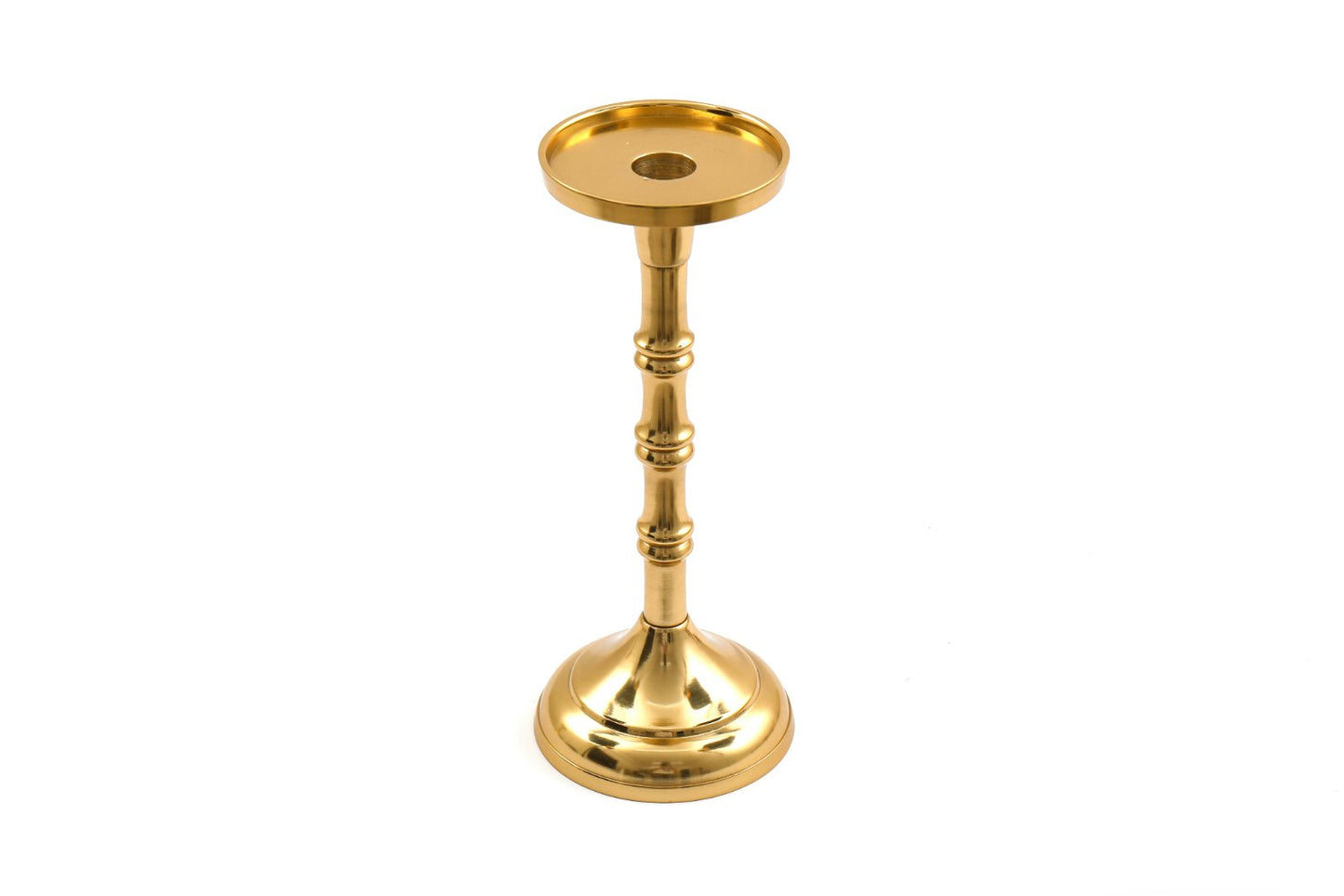 Gold Pillar Candlestick Medium