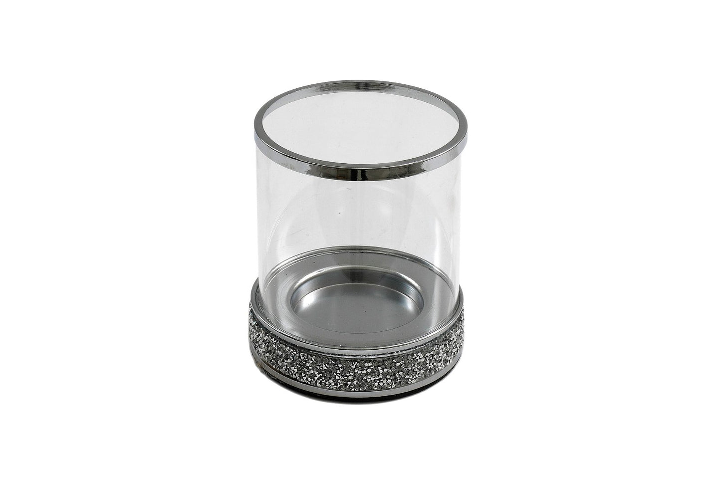 Small Sparkly Pillar Candle Holder