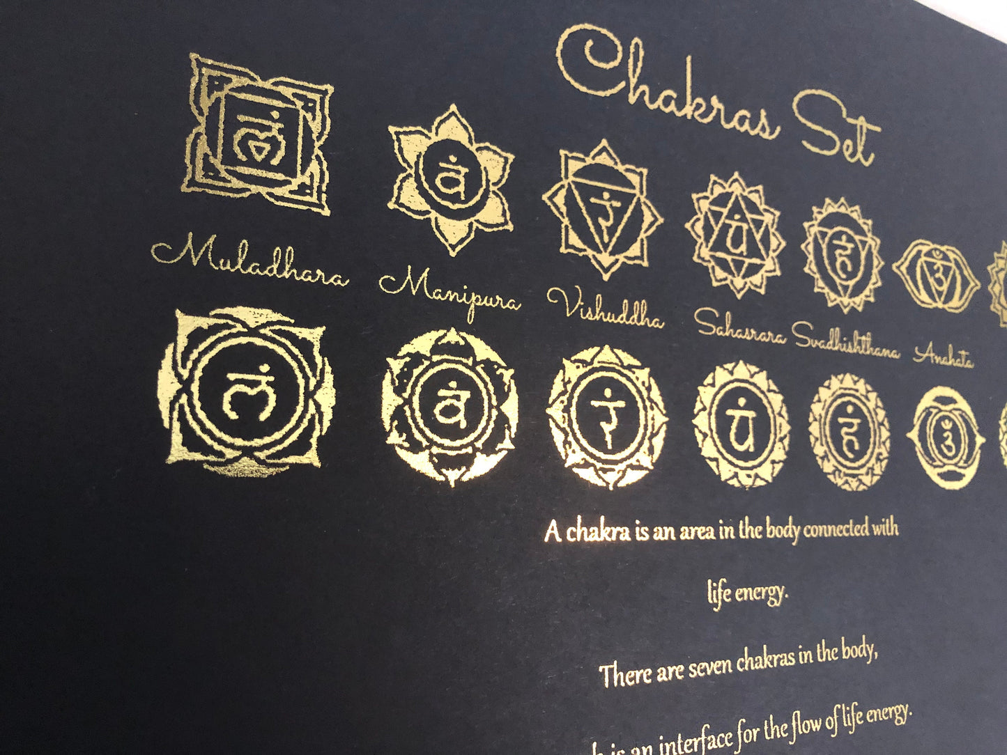 Chakras Set Foil Print