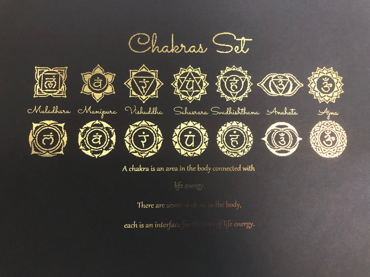 Chakras Set Foil Print