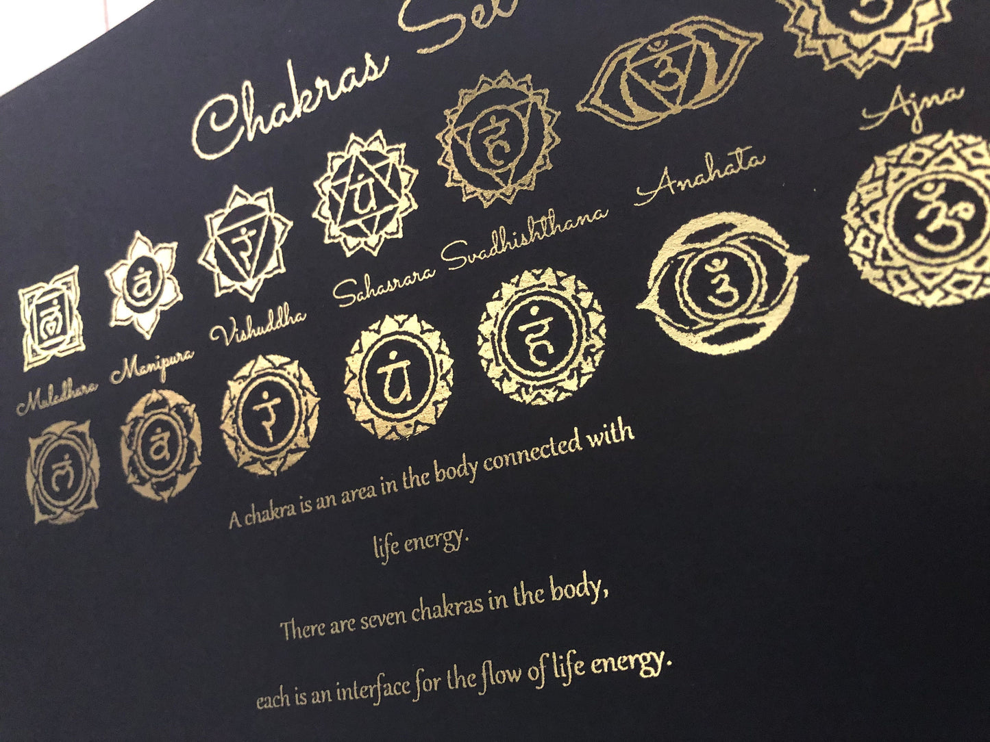 Chakras Set Foil Print