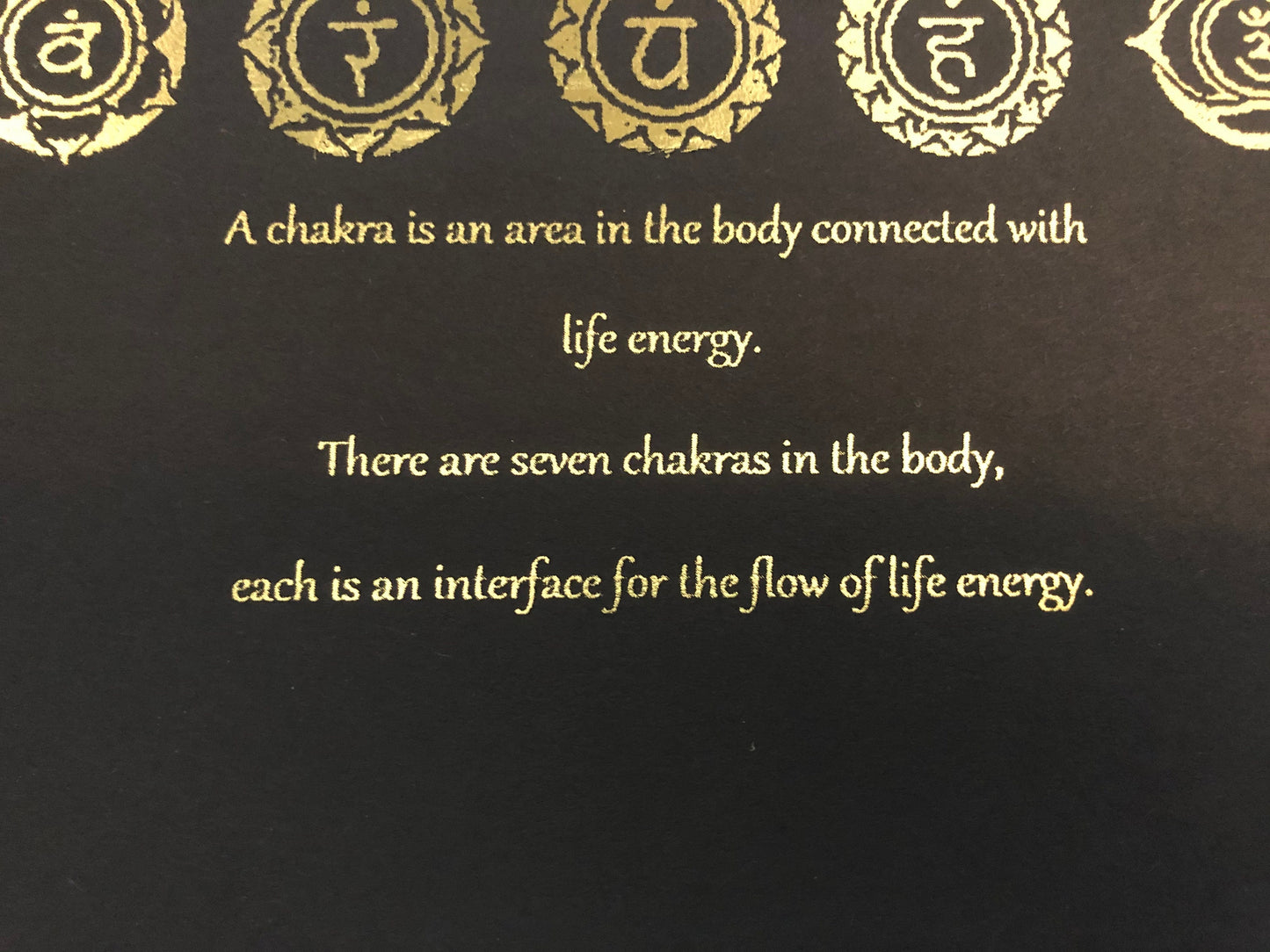 Chakras Set Foil Print