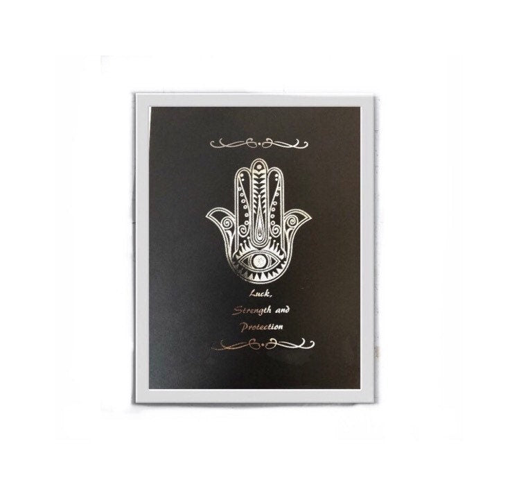 Hamsa Hand Evil Eye Foil Print