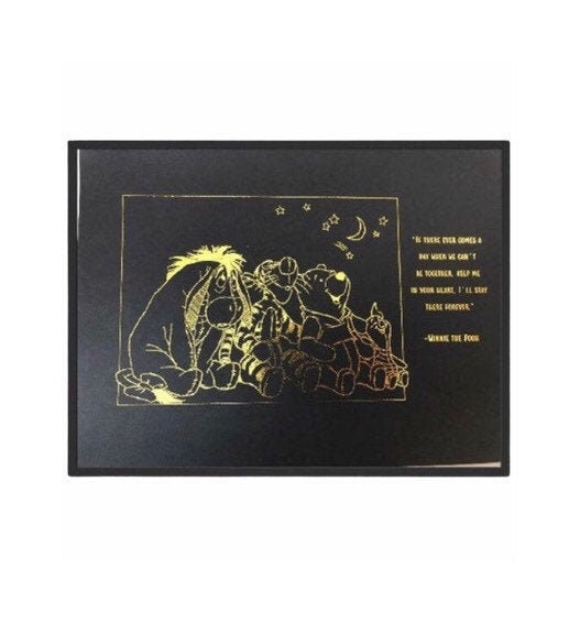 Winnie The Pooh Quote Foil Print