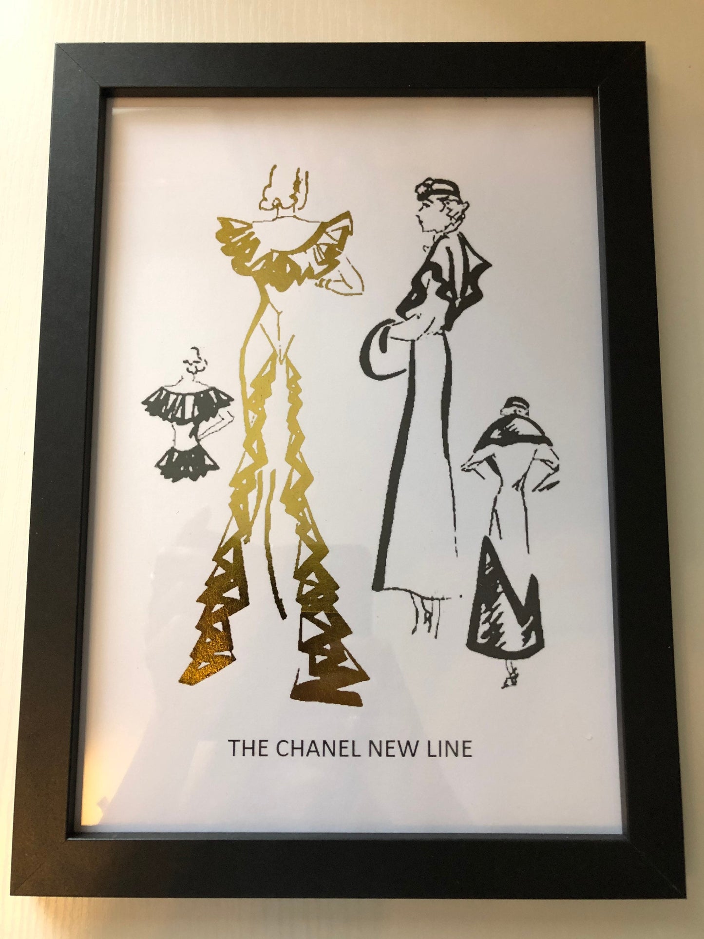 Set of 3 Chanel Foil Prints