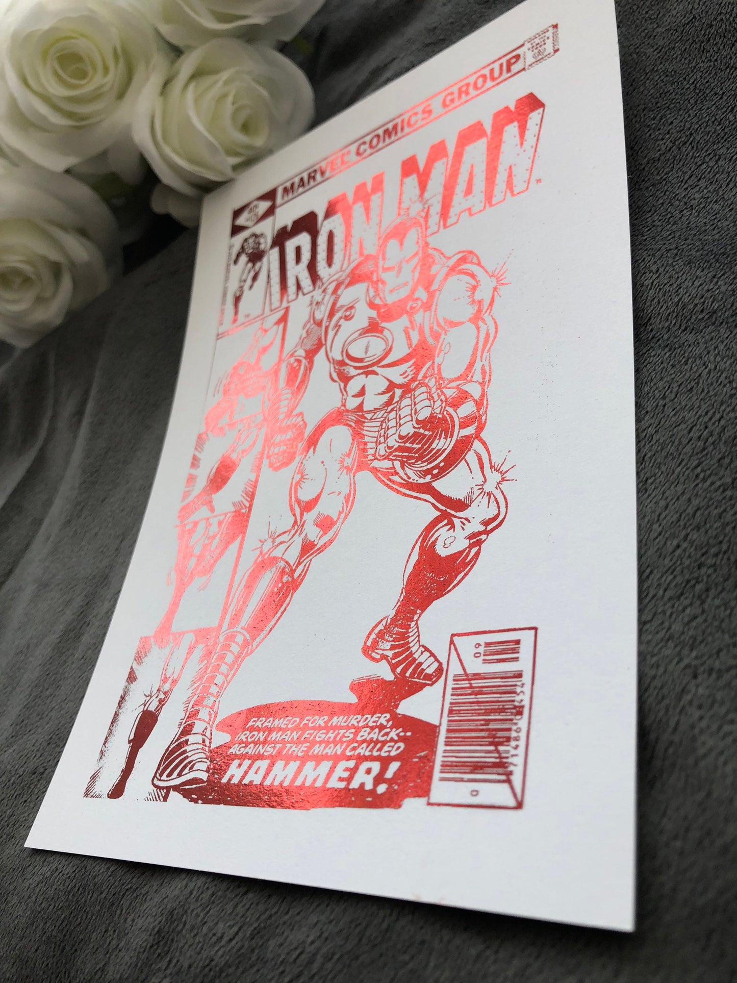 Iron Man Comic Cover Foil Print