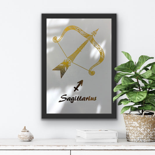 Sagittarius Star Sign Foil Print