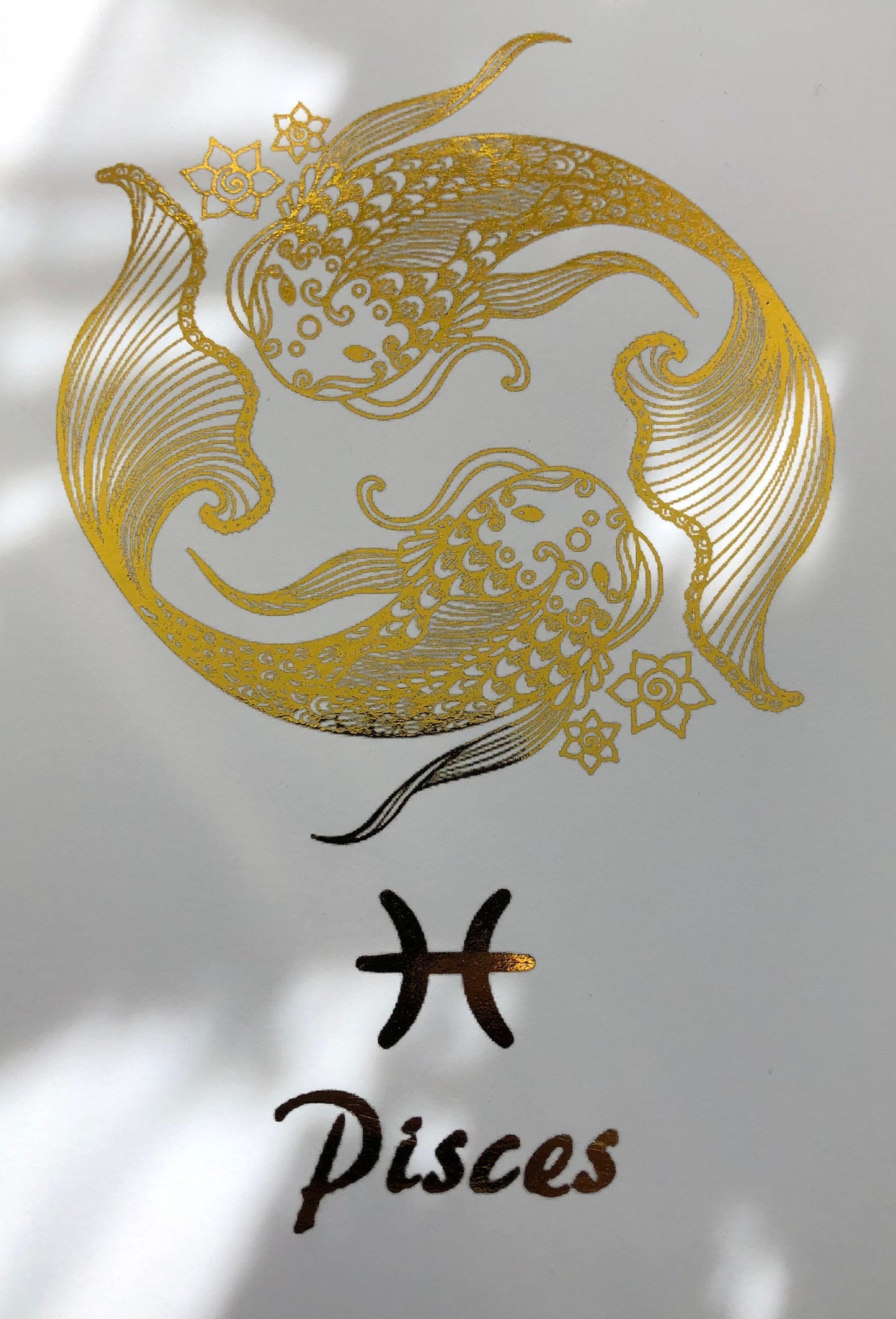 Pisces Star Sign Foil Print