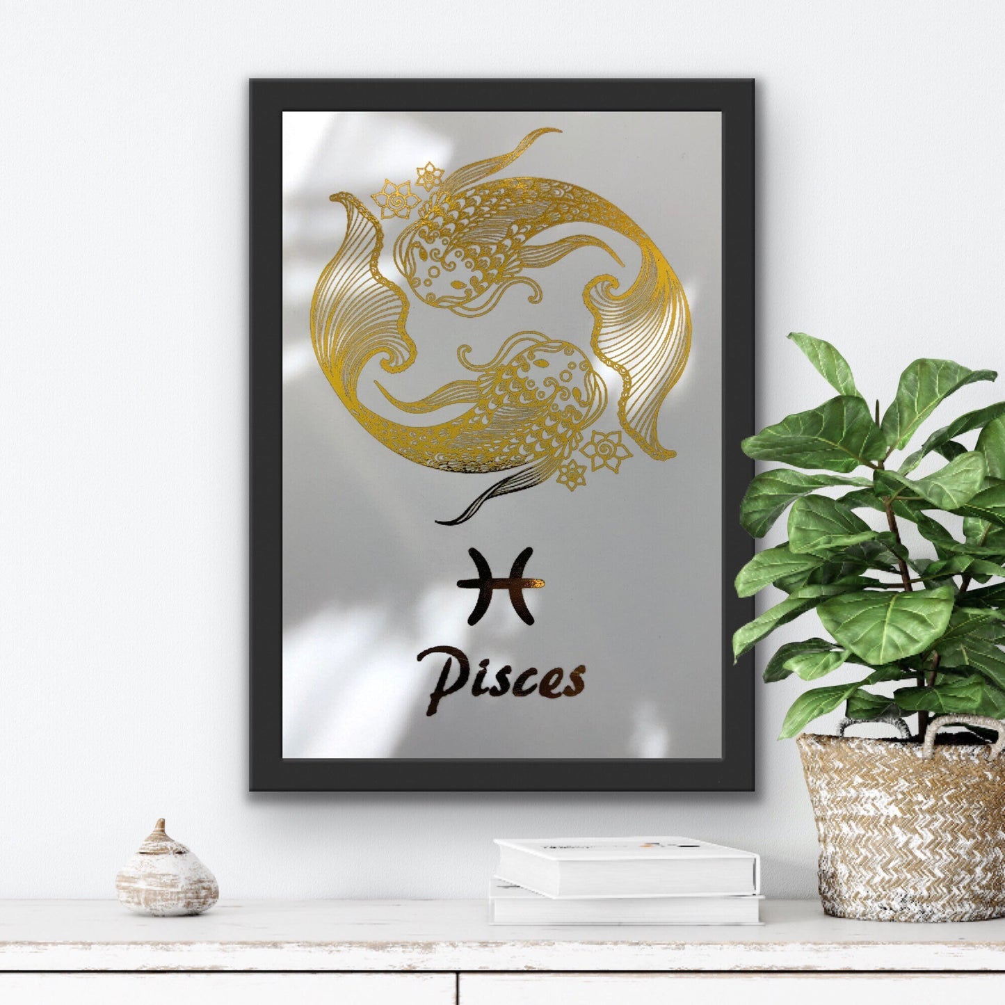 Pisces Star Sign Foil Print