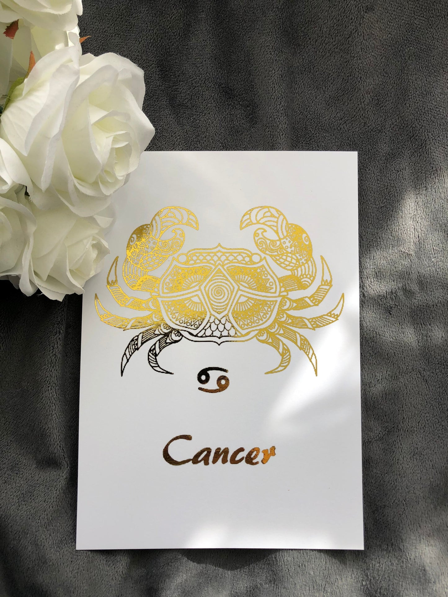 Cancer Star Sign Foil Print