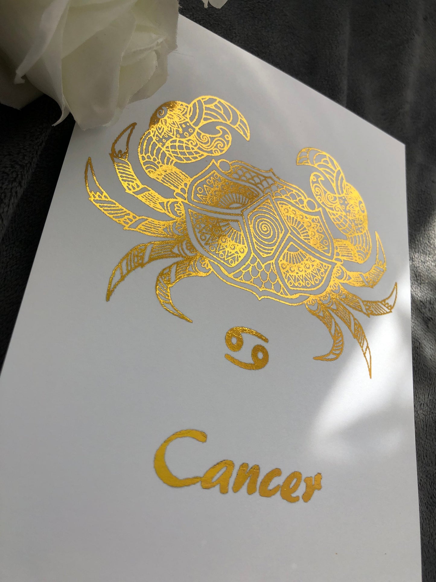 Cancer Star Sign Foil Print