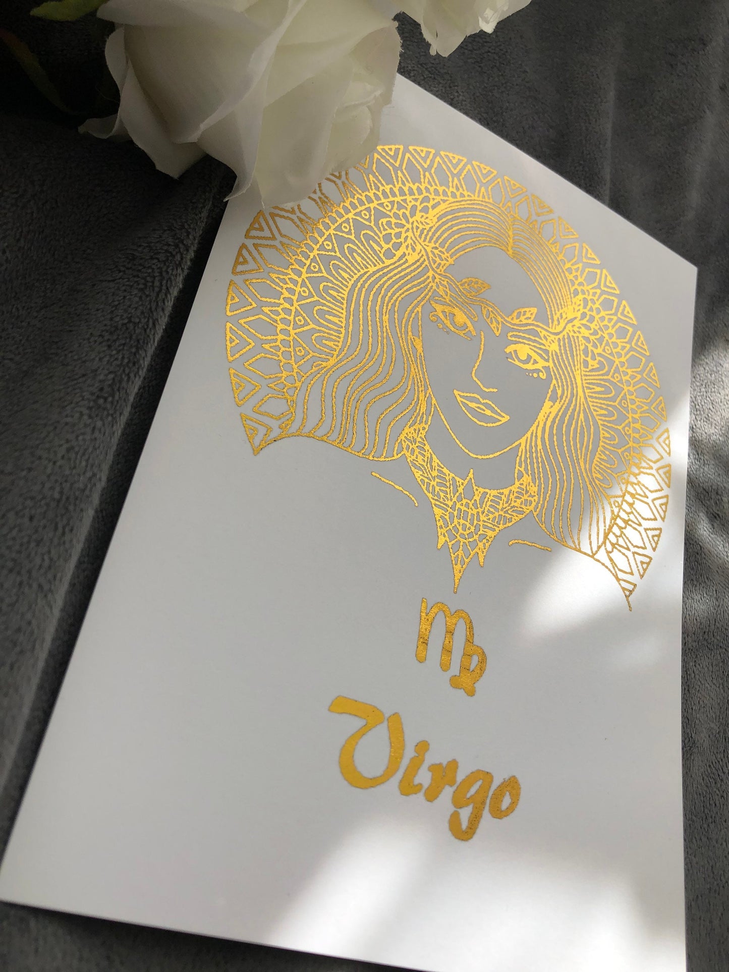 Virgo Star Sign Foil Print