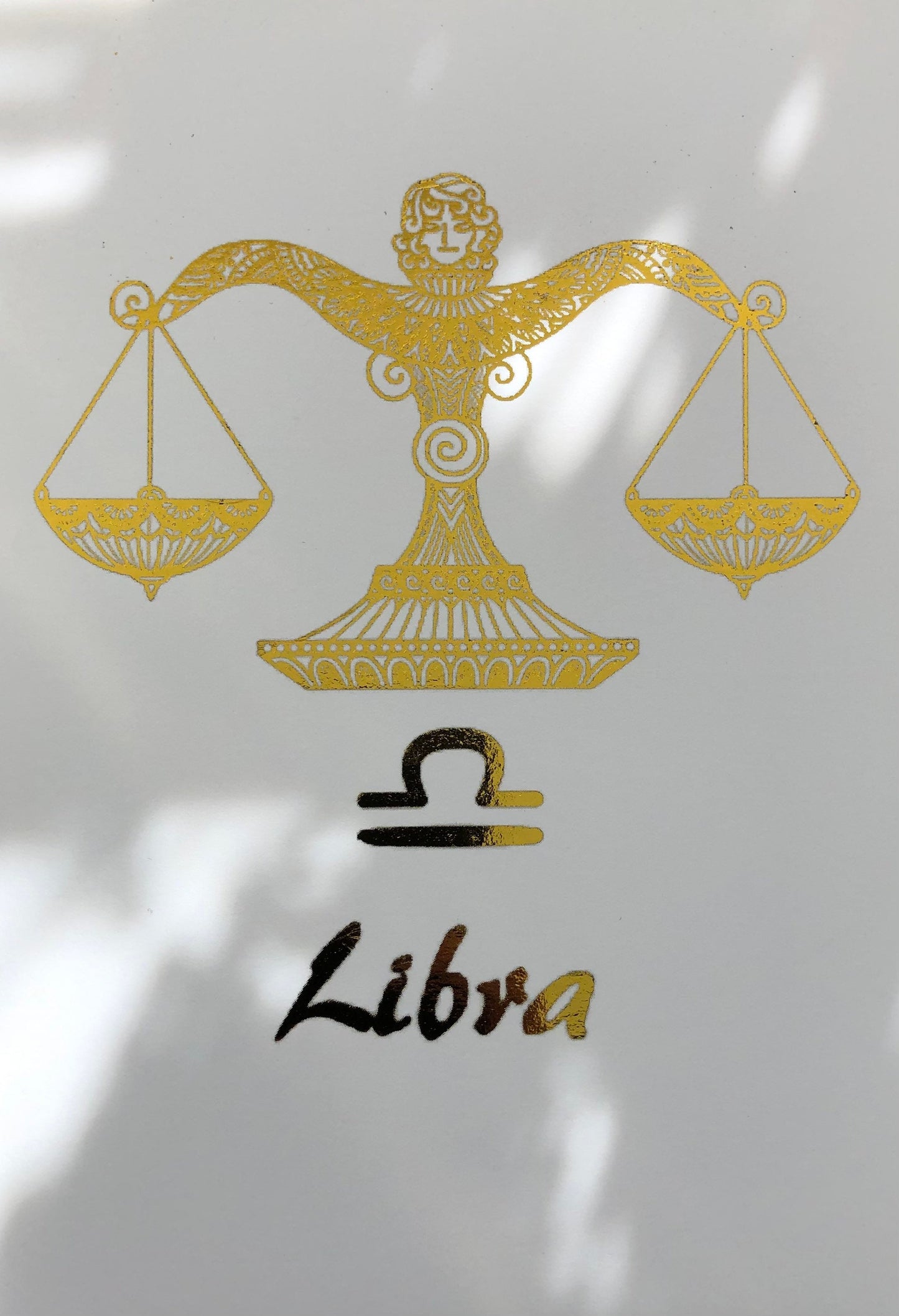 Libra Star Sign Foil Print