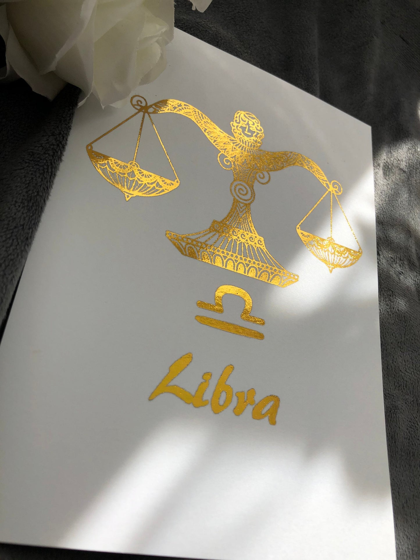 Libra Star Sign Foil Print