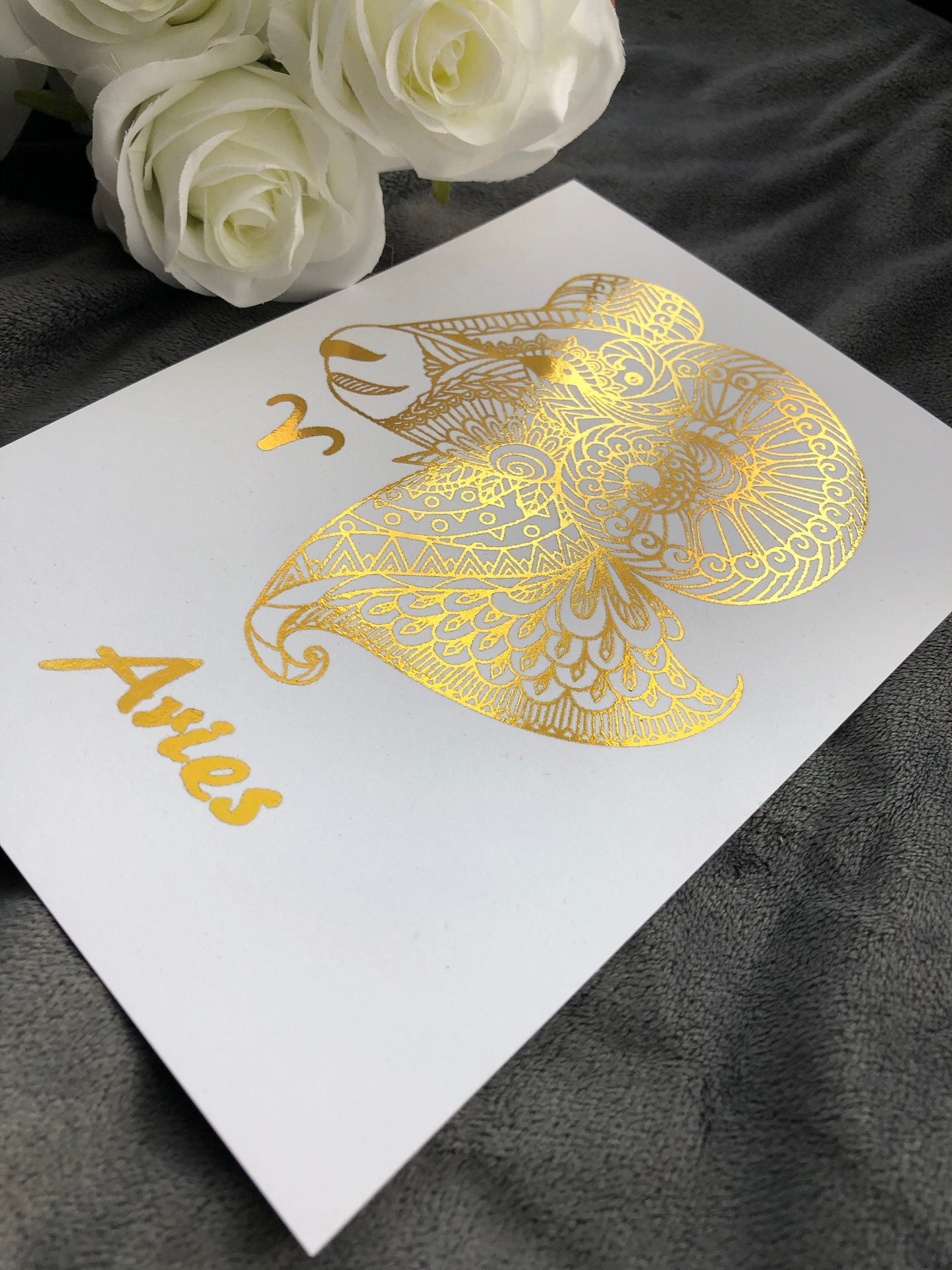 Aries Star Sign Foil Print