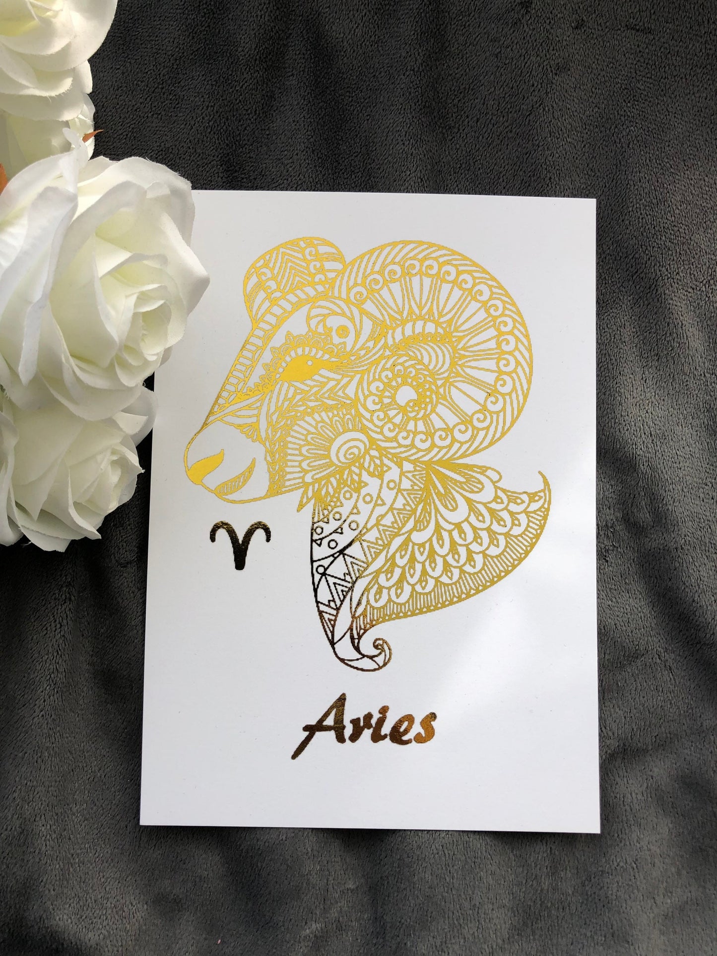 Aries Star Sign Foil Print