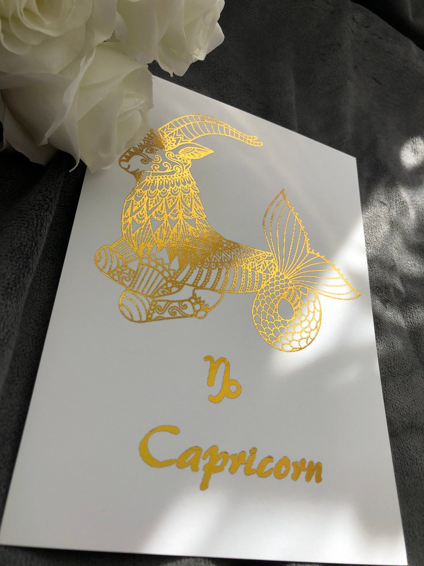 Capricorn Star Sign Foil Print