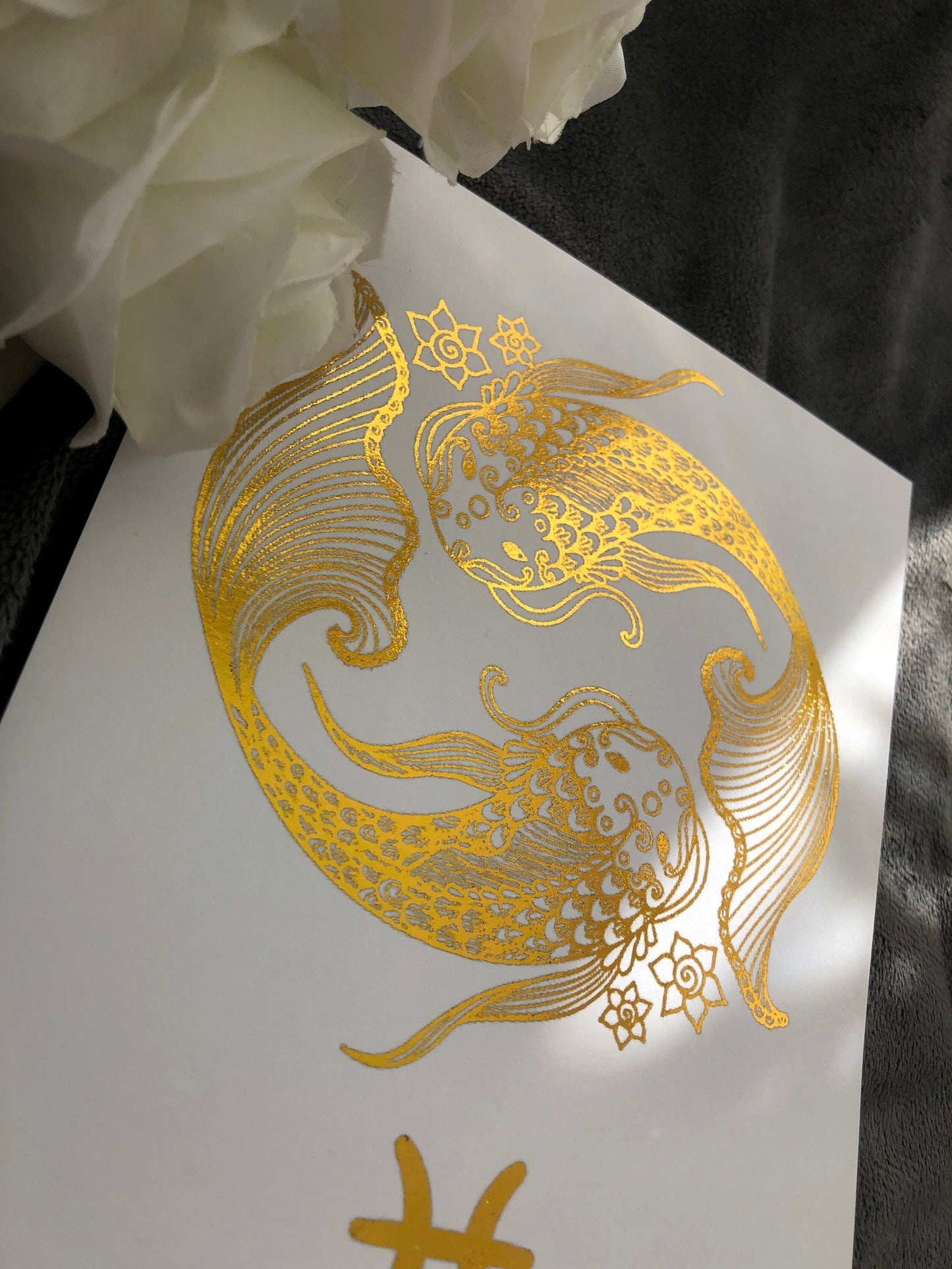 Pisces Star Sign Foil Print