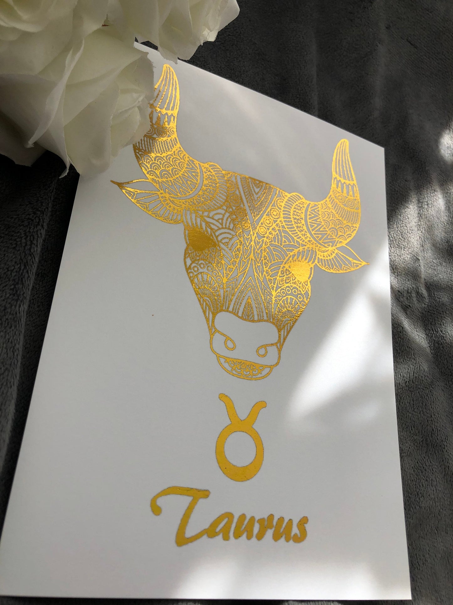 Taurus Star Sign Foil Print