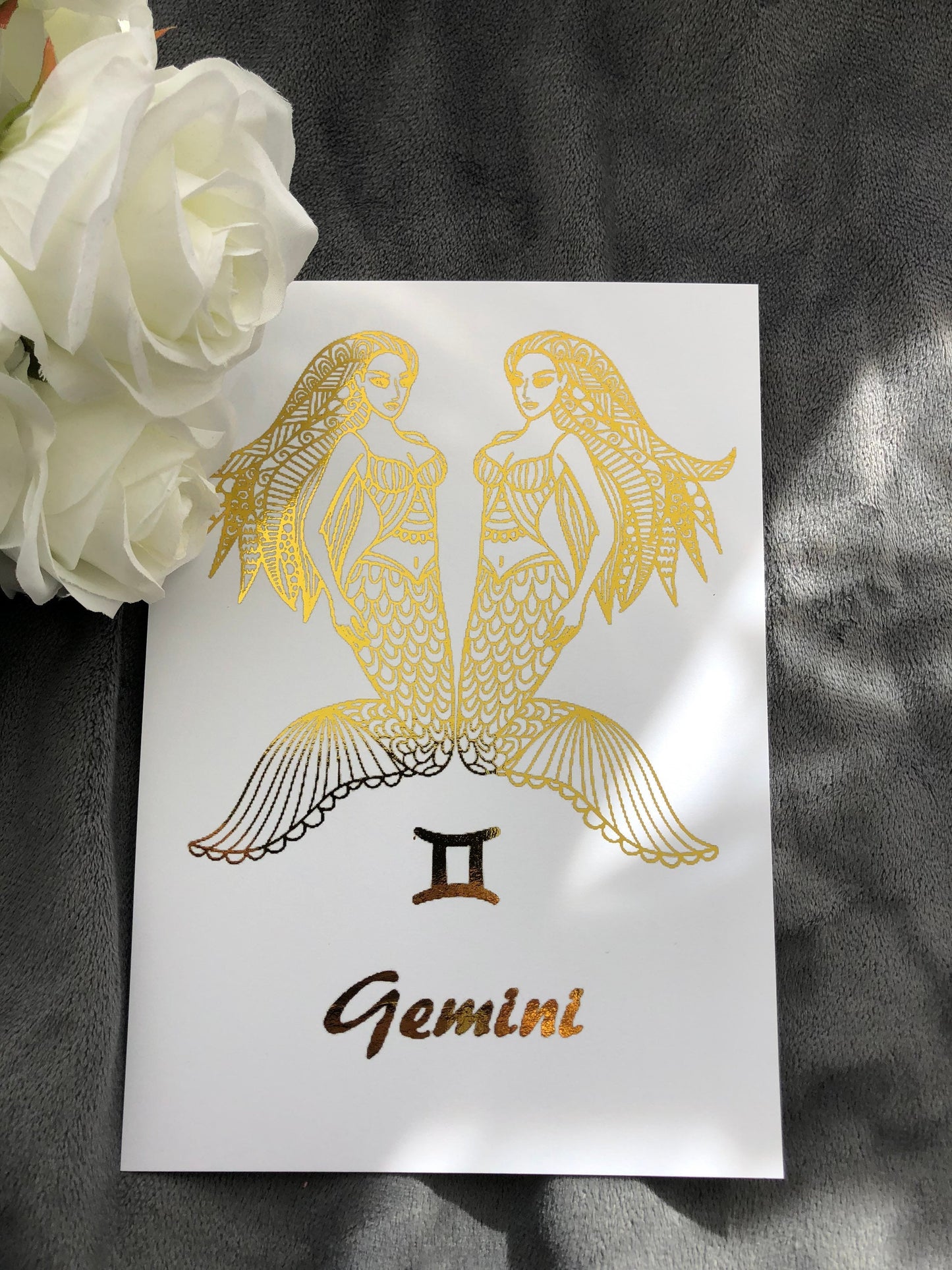 Gemini Star Sign Foil Print