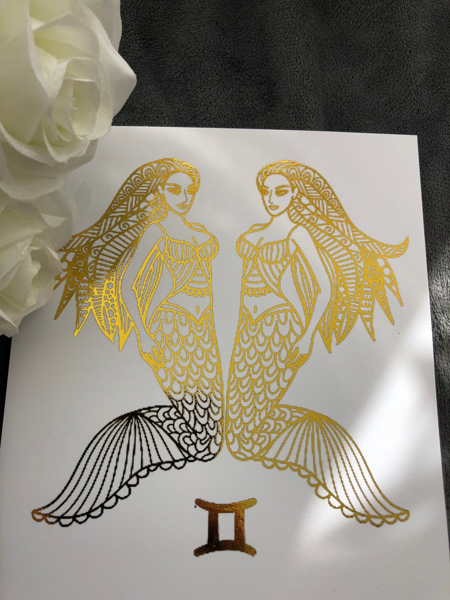 Gemini Star Sign Foil Print