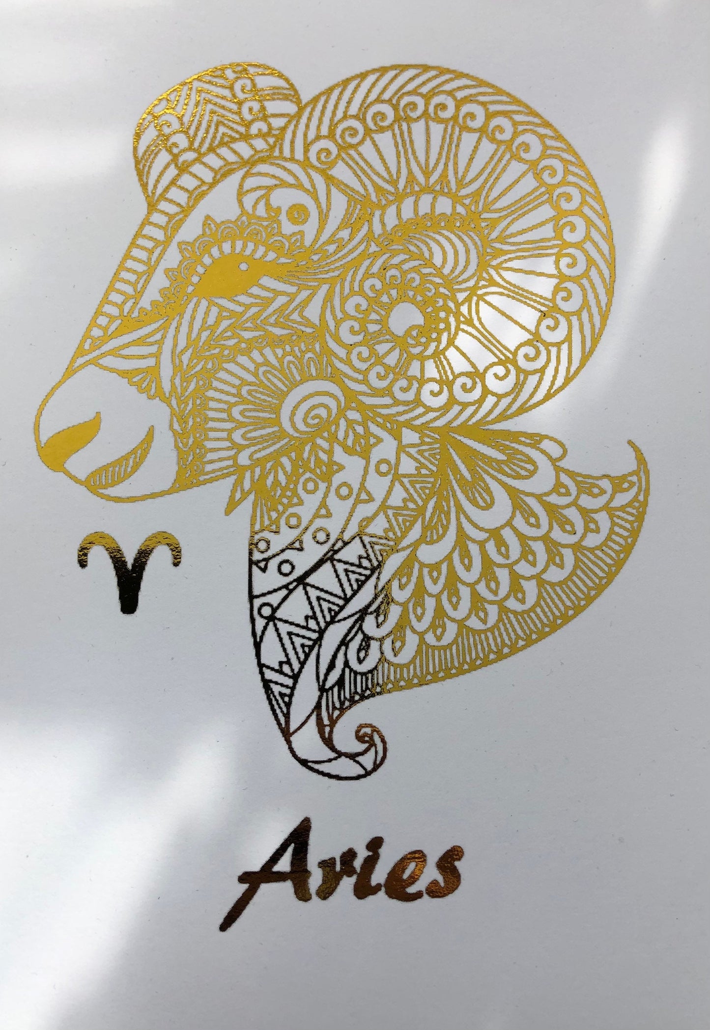 Aries Star Sign Foil Print