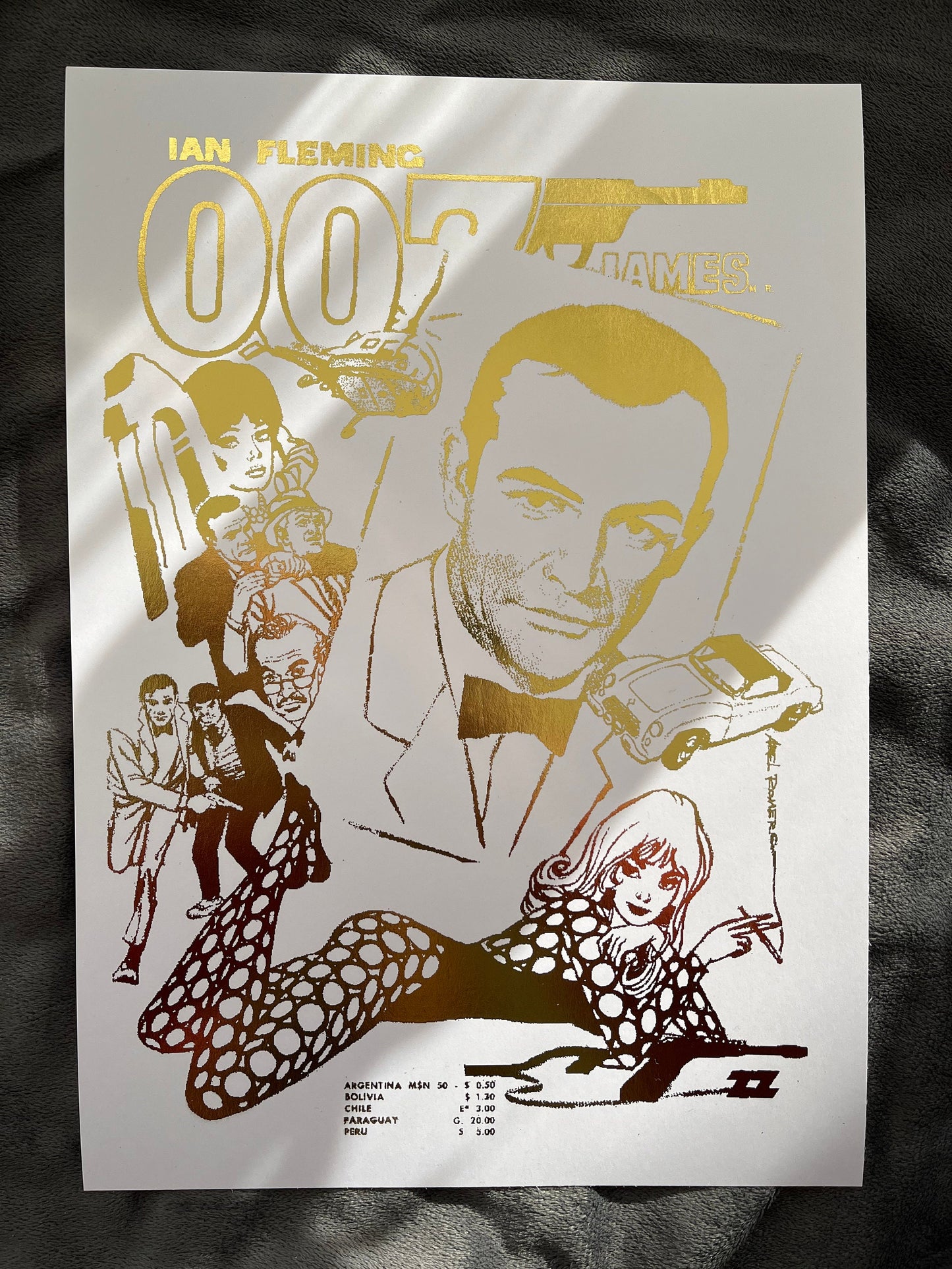 James Bond Foil Print