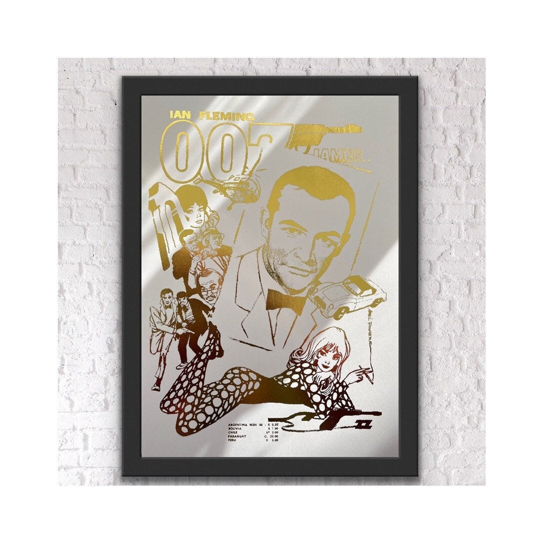 James Bond Foil Print