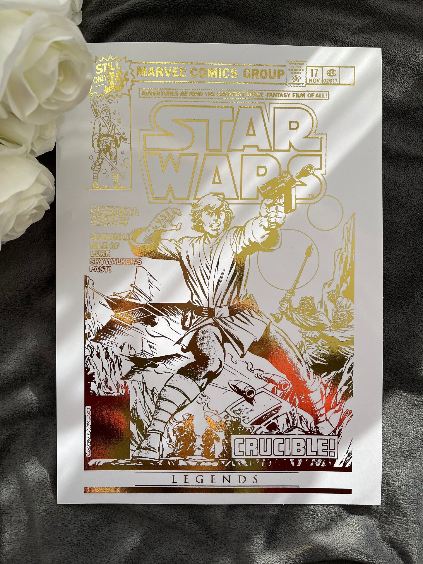 Star Wars Comic Cover Foil Print