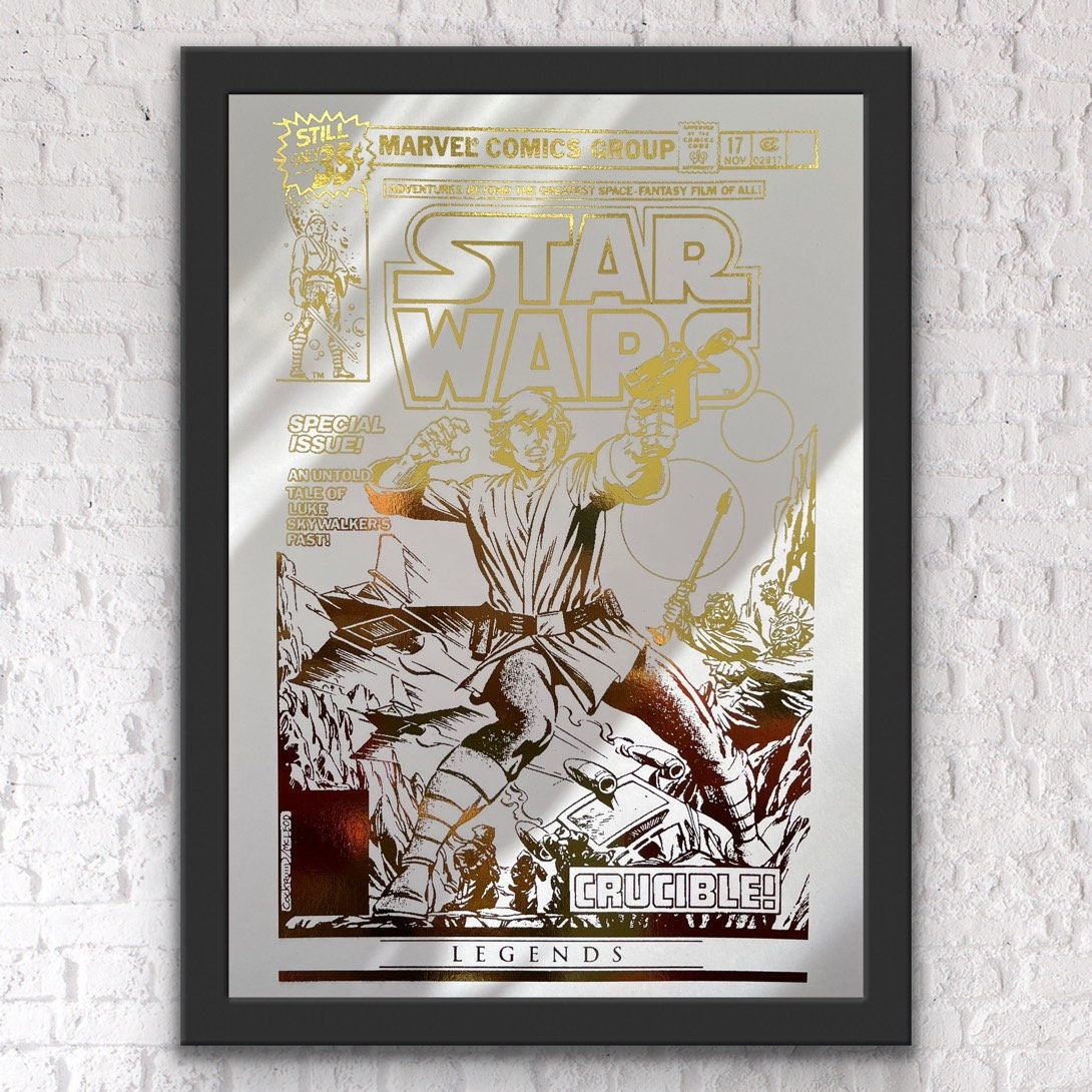 Star Wars Comic Cover Foil Print