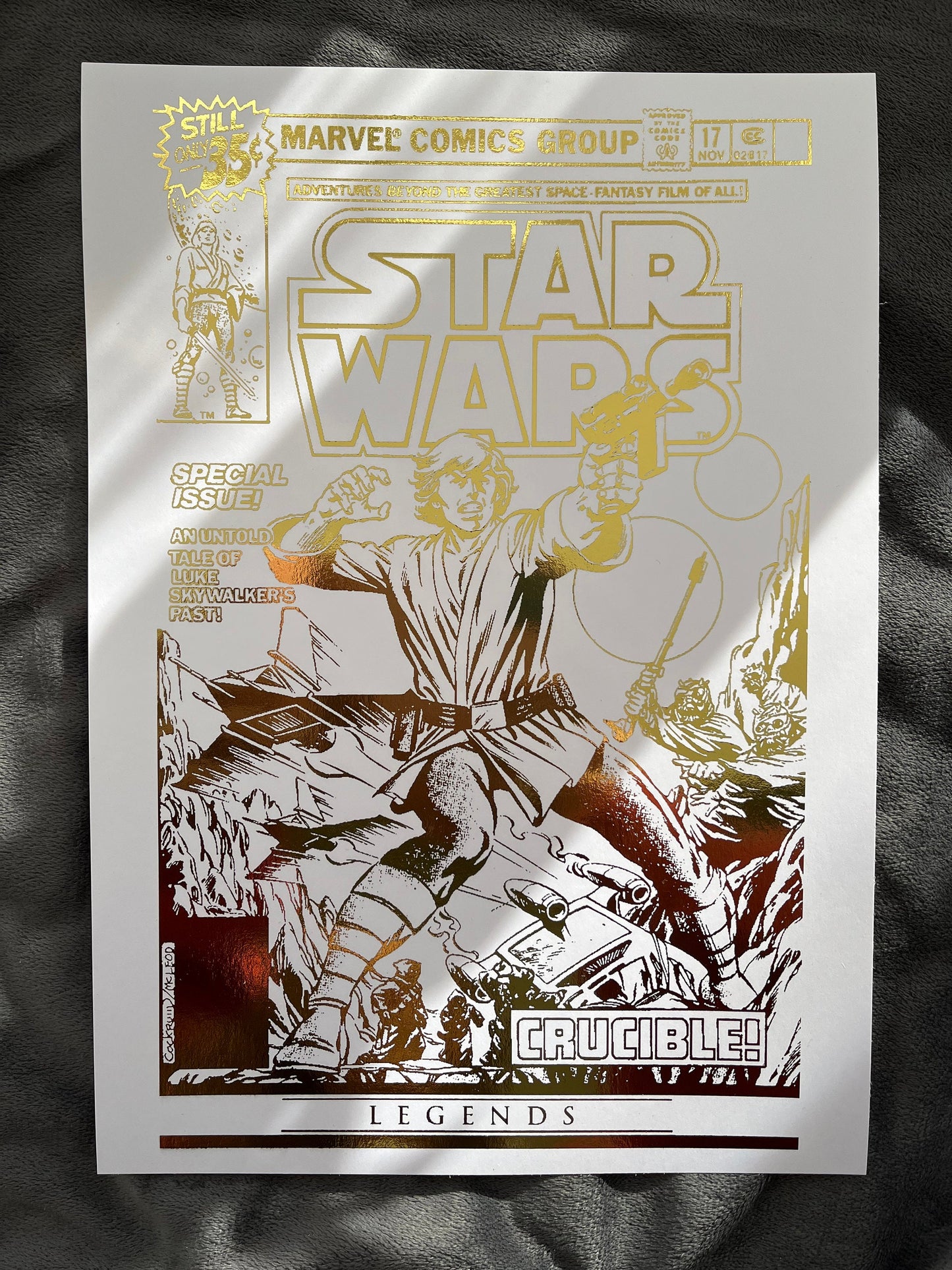 Star Wars Comic Cover Foil Print