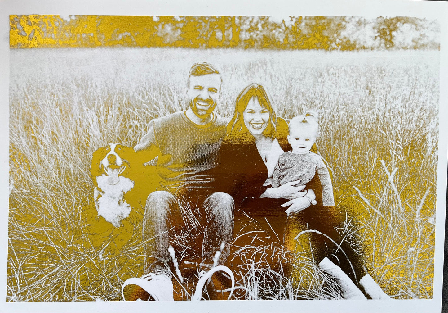 Family Portrait Foil Print