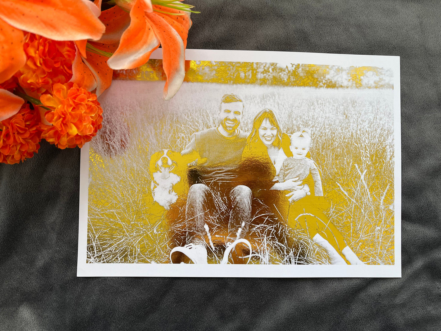 Family Portrait Foil Print