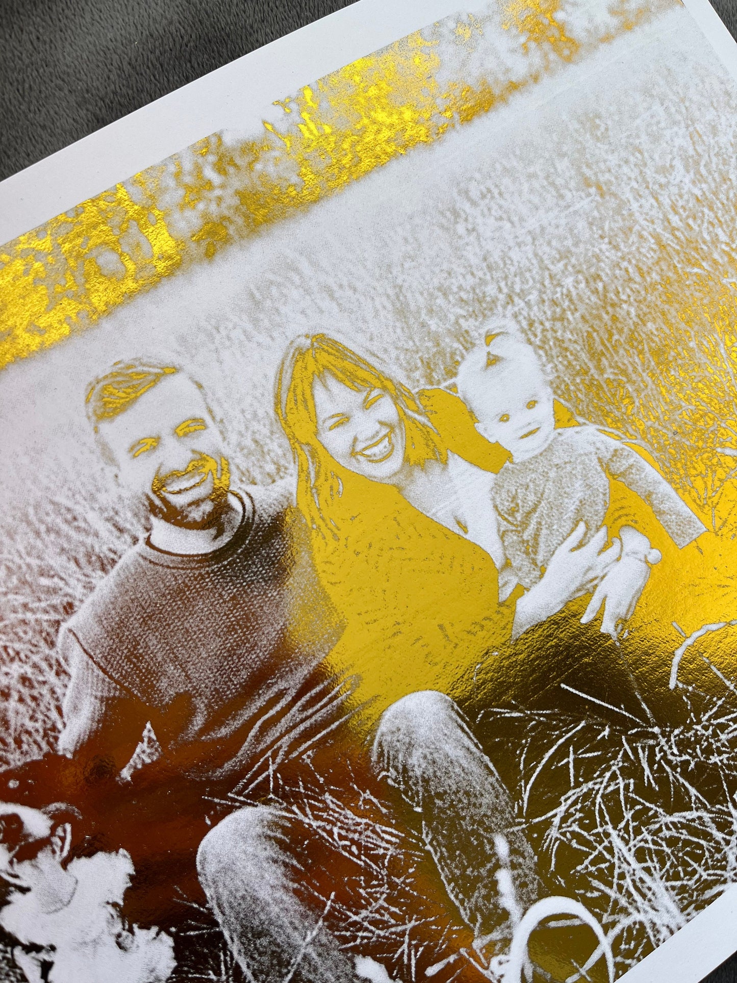 Family Portrait Foil Print